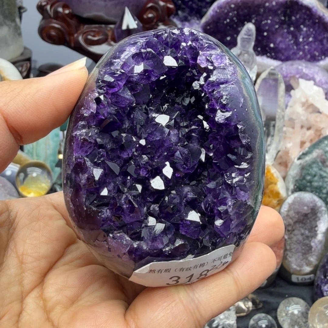 紫晶摆件未镶嵌乌拉圭帝紫