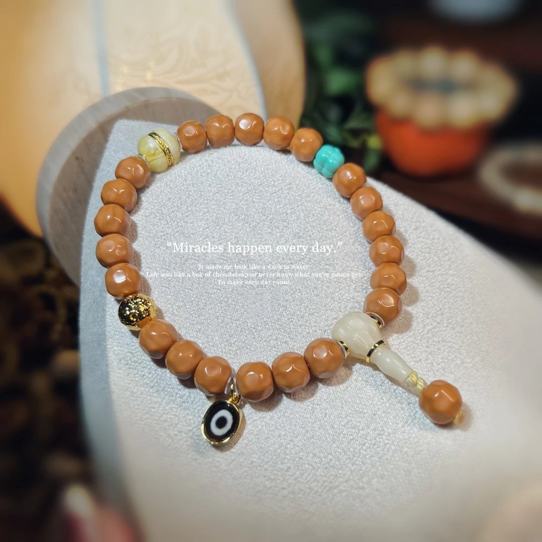 精工雕刻全品 猴头菩提 奶酪 单圈 手持文玩佛珠