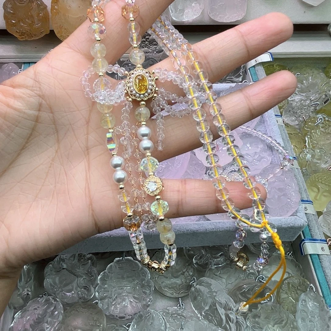 珠链女士锁骨吊坠