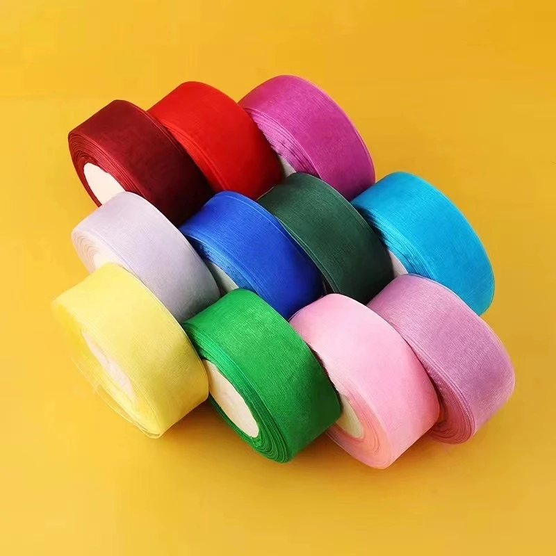 【美美推荐】双层玫瑰雪纱带蛋糕包装手工DIY材料宽约3.8厘米