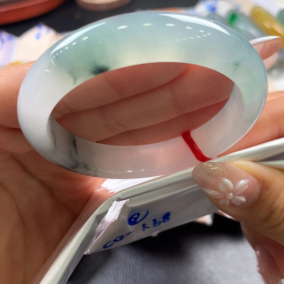 翡翠未镶嵌手镯5号