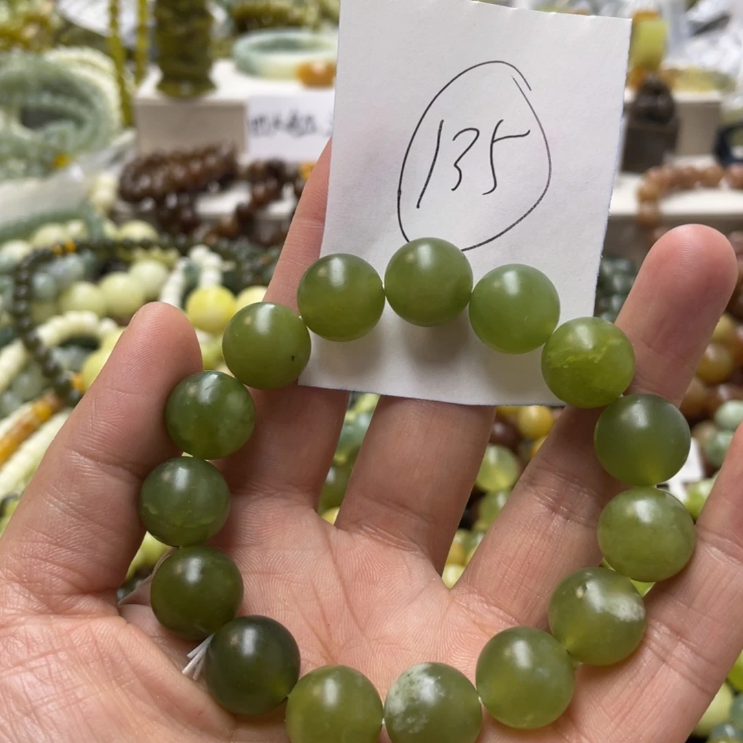 蛇纹石玉手链未镶嵌