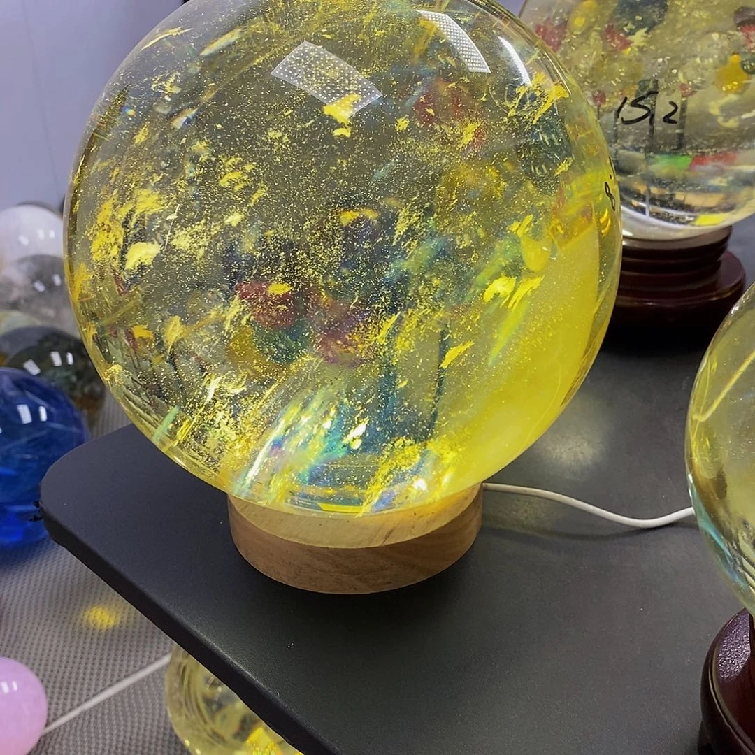 洁***然石材18.8厘米黄水摆件