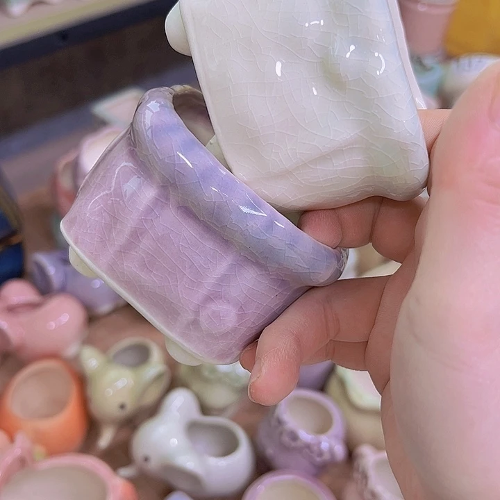 红陶陶瓷花盆当场满12包邮