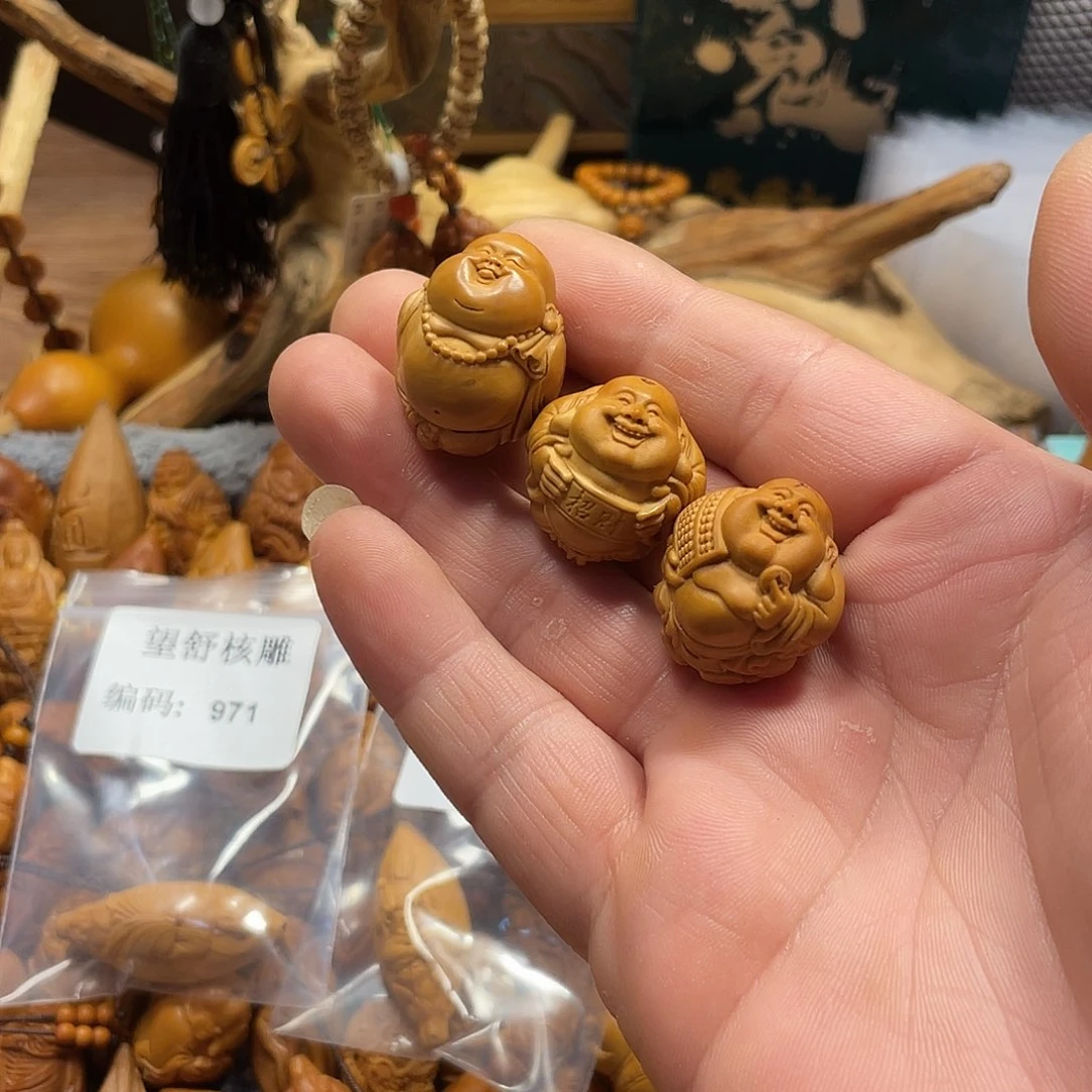 橄榄核手串/手链威*大弥勒3颗056