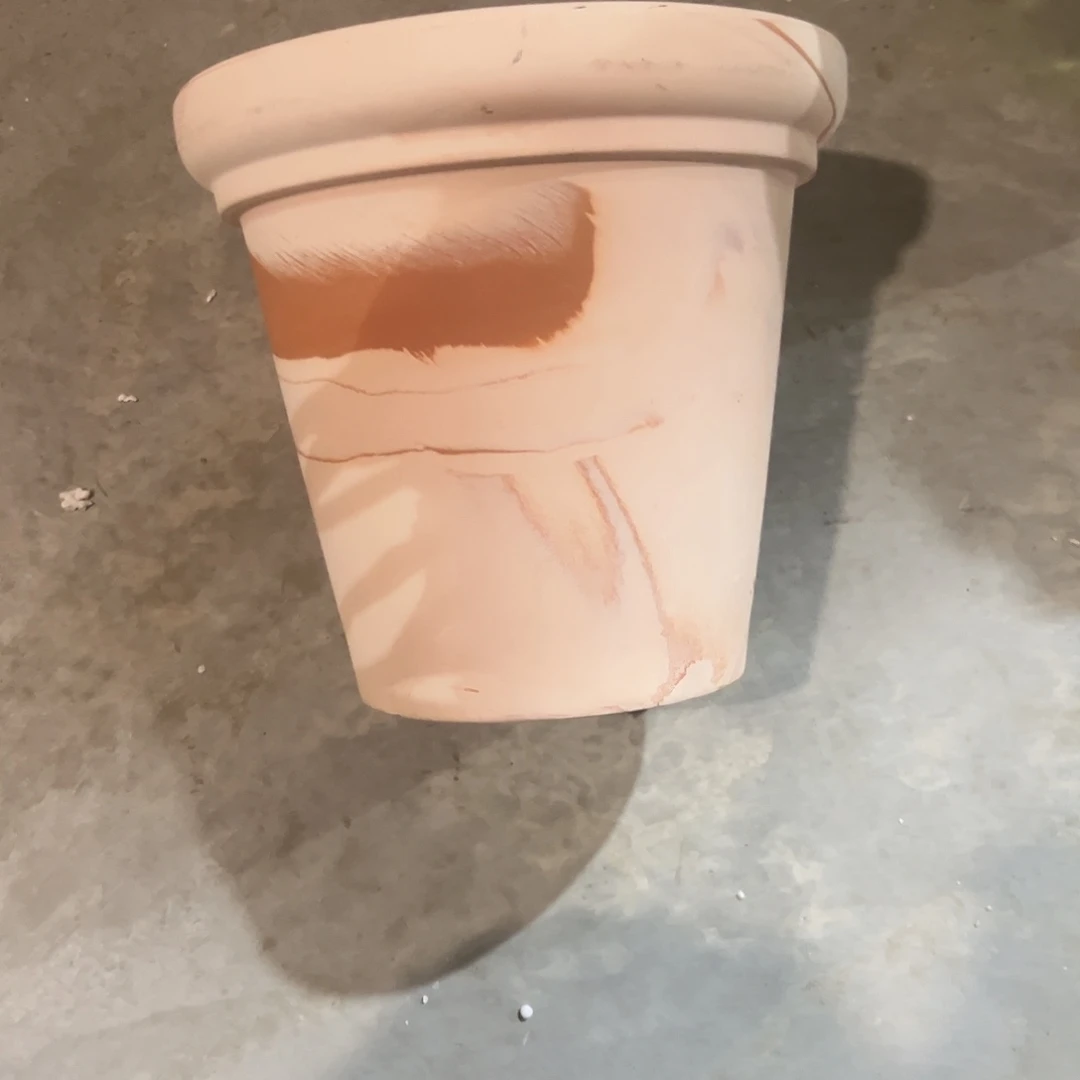 【闪购商品】红陶玛奇朵斗盆19口18高1个【微瑕】