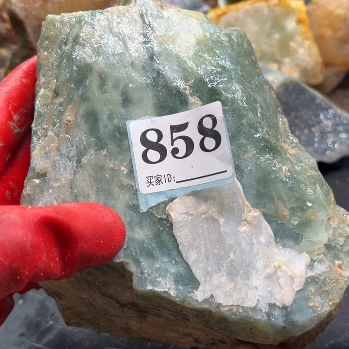 透闪石-蛇纹石玉珠宝奇石未镶嵌烈*