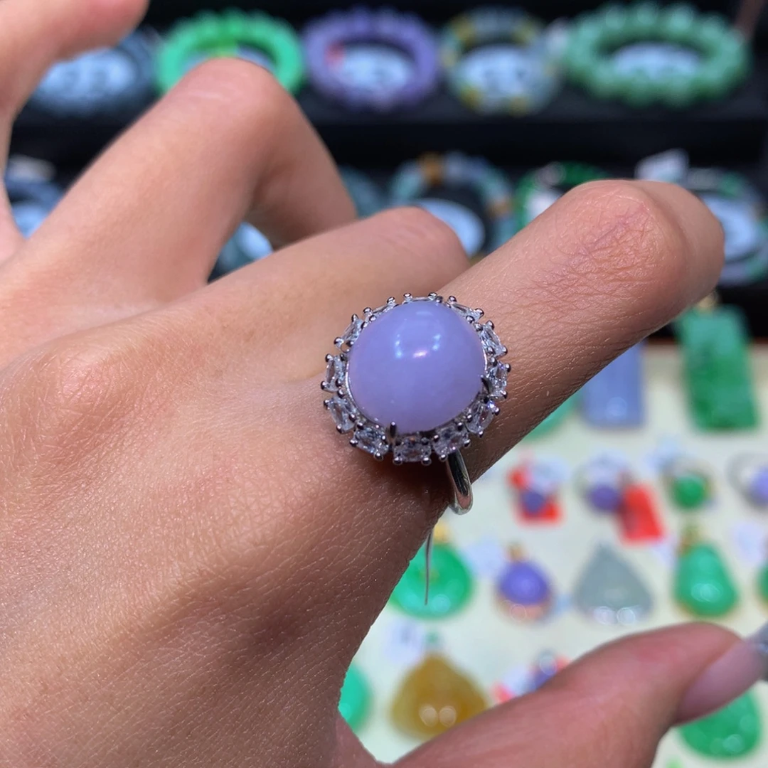 翡翠银S925镶嵌颈饰翡翠