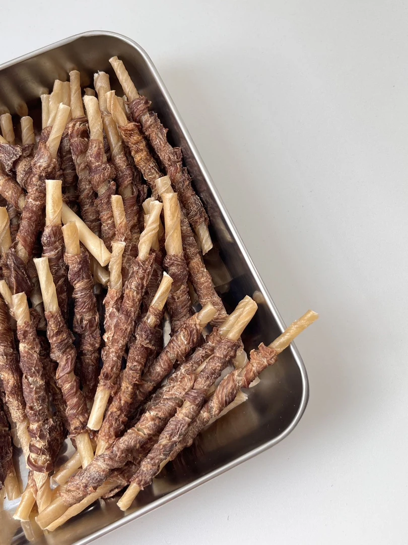 鸭肉绕牛皮款狗狗磨牙洁齿消耗精力