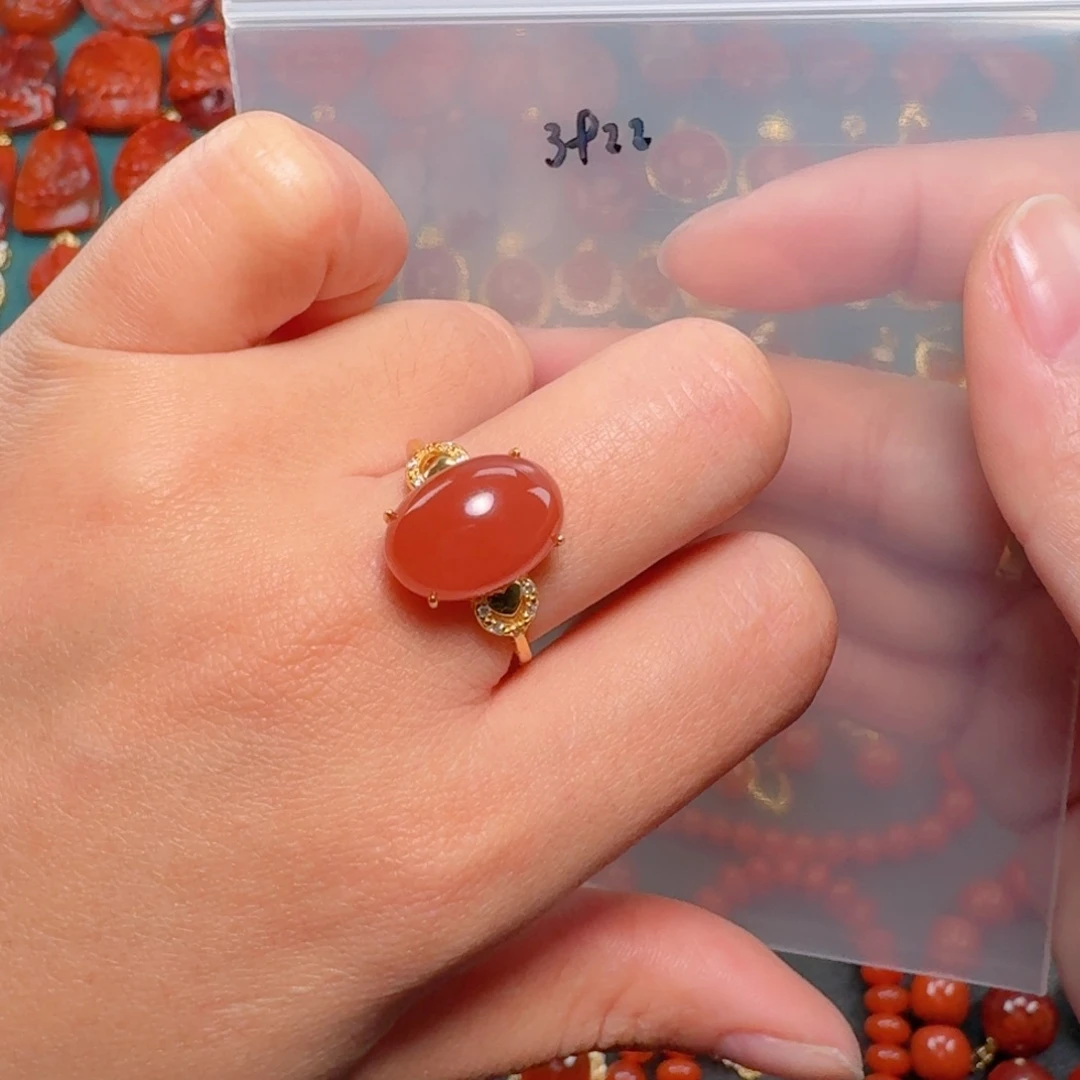 南红玛瑙南红银S925镶嵌