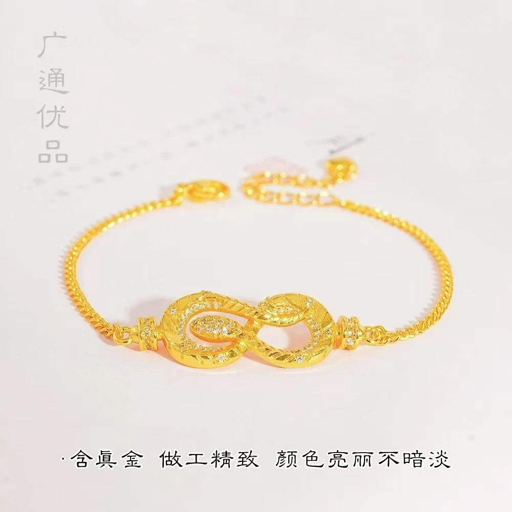 铜合金手链 爆款点钻灵蛇手链女款小众轻奢蛇形时尚百搭简约精致