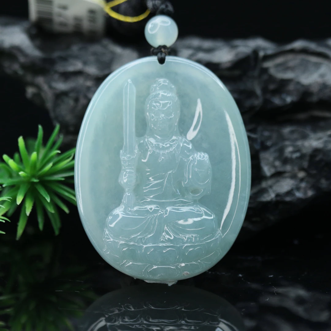 FC2天然缅甸翡翠A货不动明王/801408/保利厦门拍卖