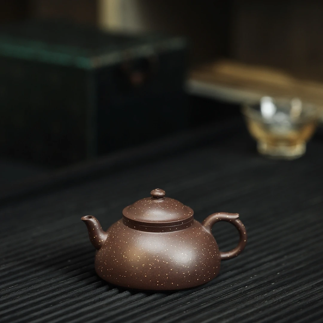 笠帽·铺砂·全手工 志修斋作品 吴东元高徒 容量170cc/一厂老紫泥