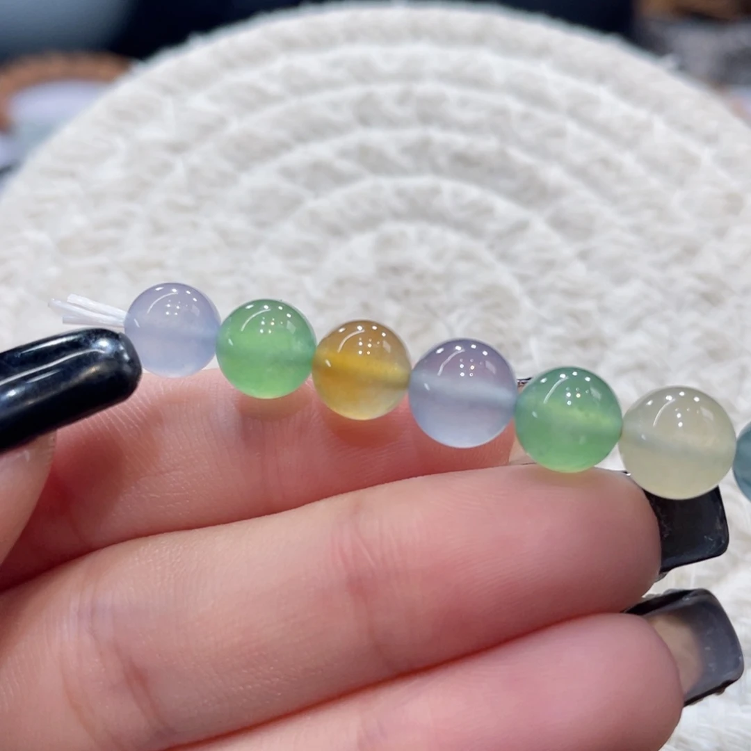 未镶嵌手链翡翠高冰黄卡7.6