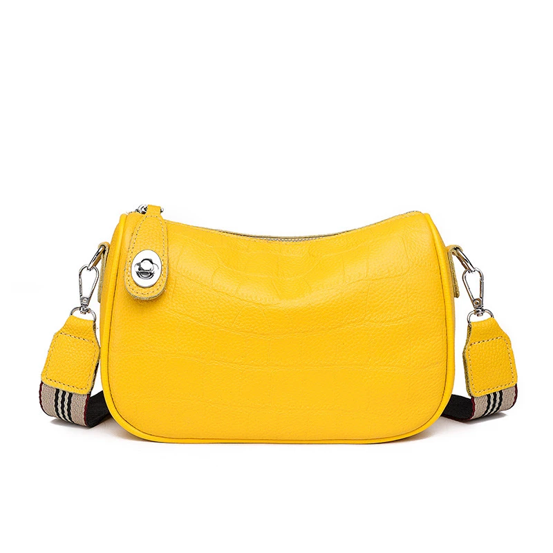 【头层牛皮】真皮女包单肩斜挎包鳄鱼纹20149休闲