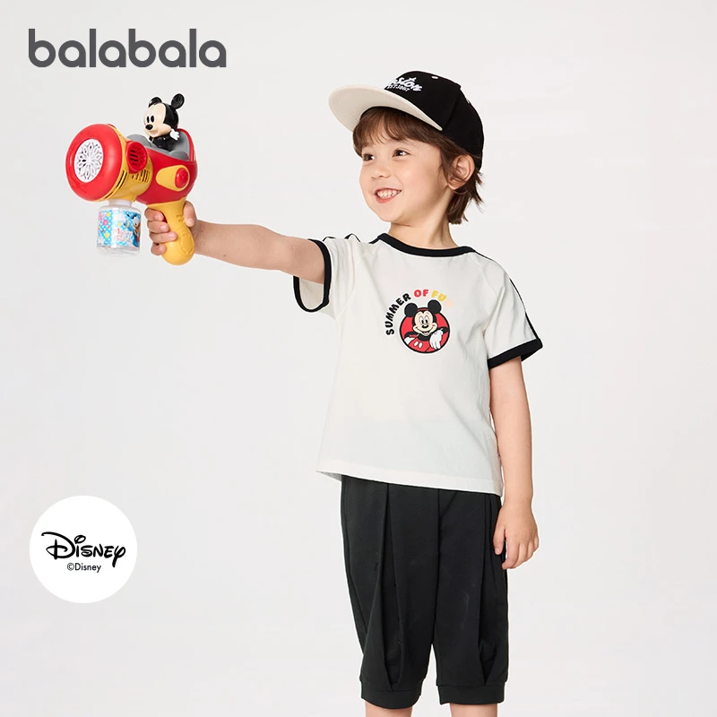 【迪士尼IP】巴拉巴拉童装儿童短袖t恤纯棉上衣宝宝夏装2025新款