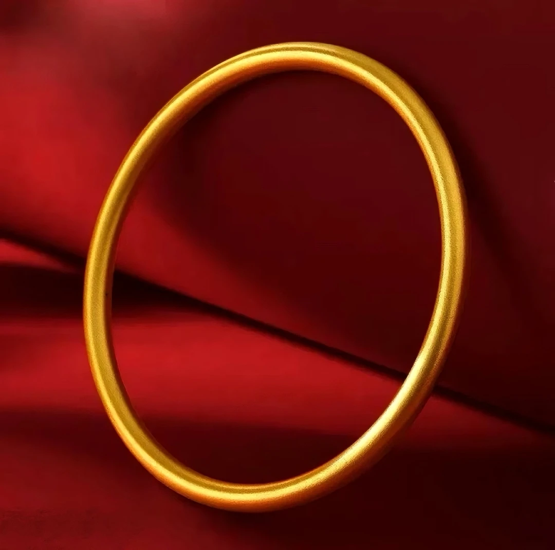 【万总专属】素圈传承女款哑光磨砂合金结婚手镯SSZ01