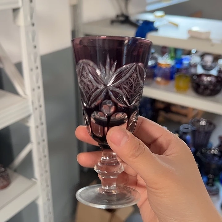 平底款水晶玻璃微瑕一个