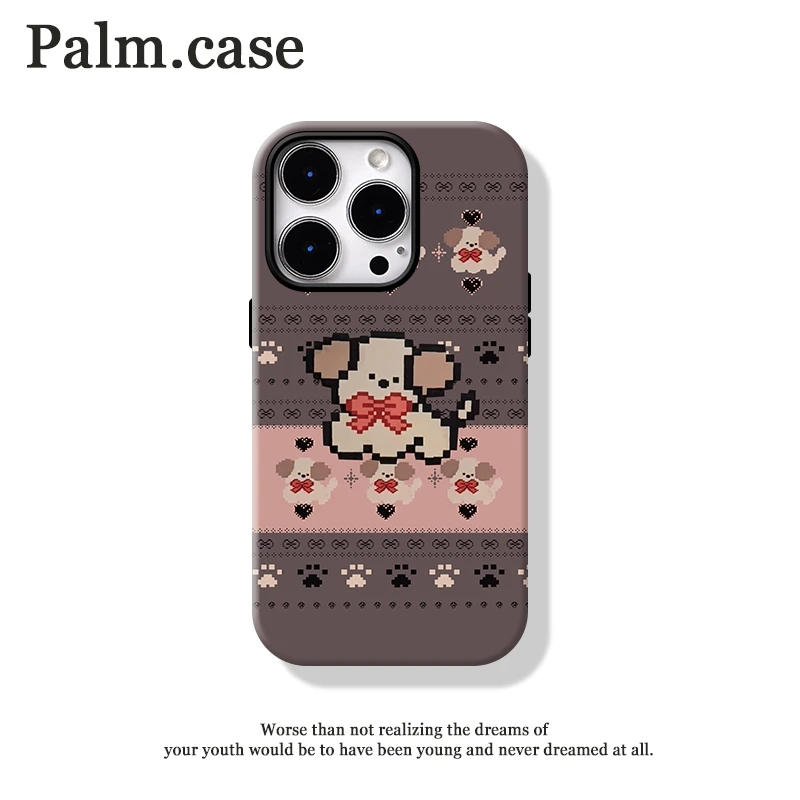 菲林二合一适用苹果/华为/oppo/vivo/小米/一加手机壳16p卡通小狗