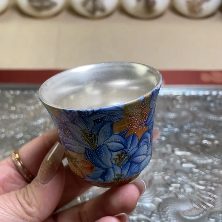 珐琅彩鎏银主任杯！