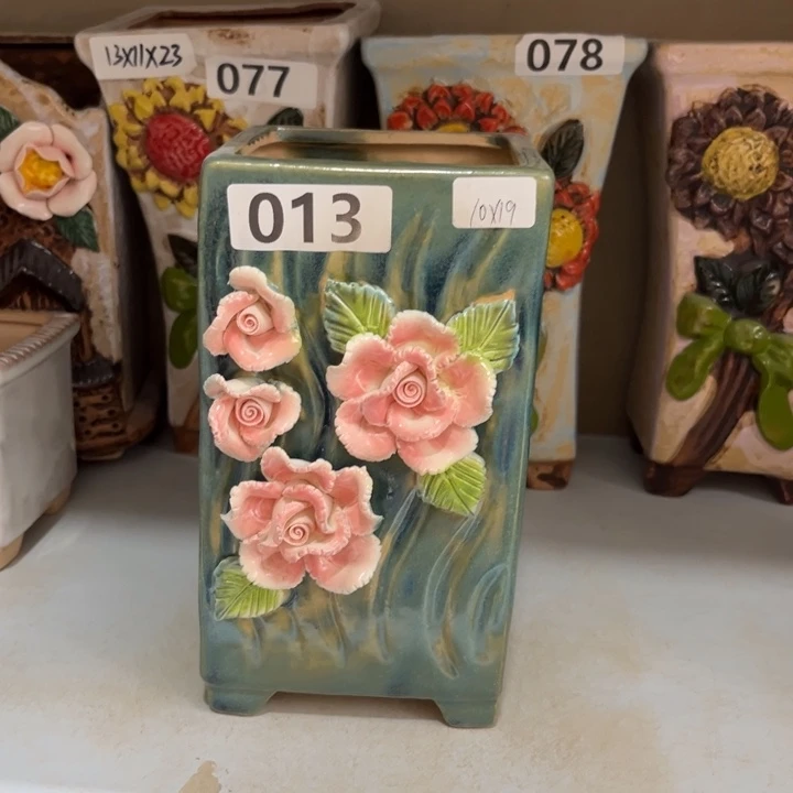 紫砂花盆粗陶材质多肉花盆