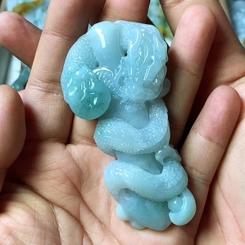 颈饰未镶嵌翡翠福豆豆珠宝翡翠颈饰