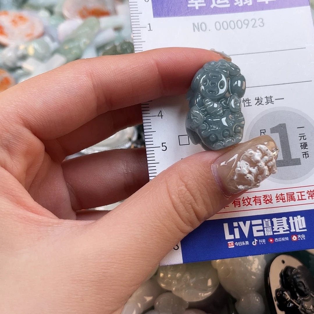 翡翠未镶嵌颈饰923