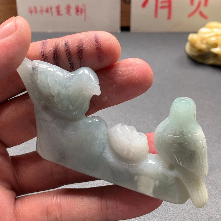 翡翠未镶嵌颈饰保真天然a货翡翠