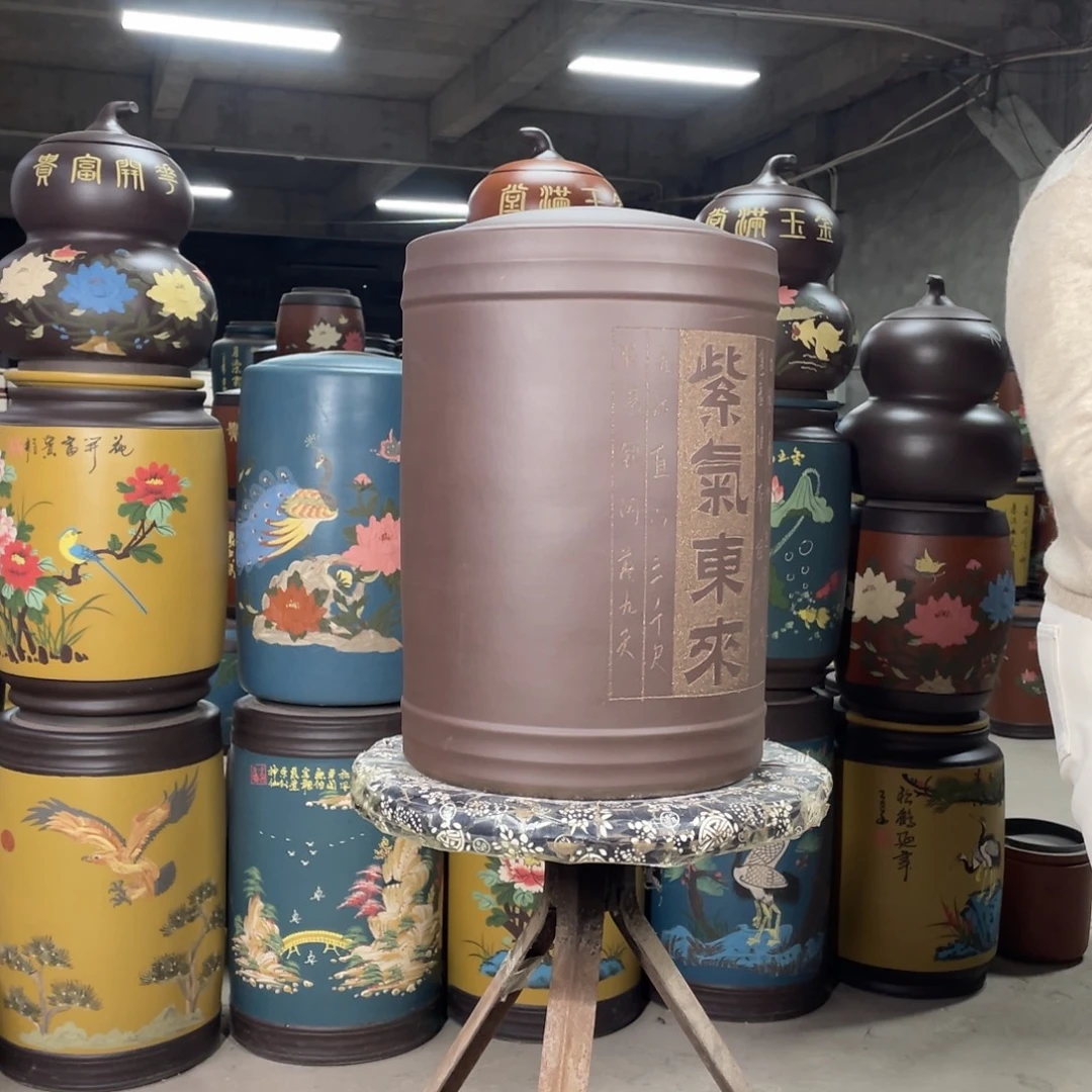 宜兴原矿紫砂茶叶罐