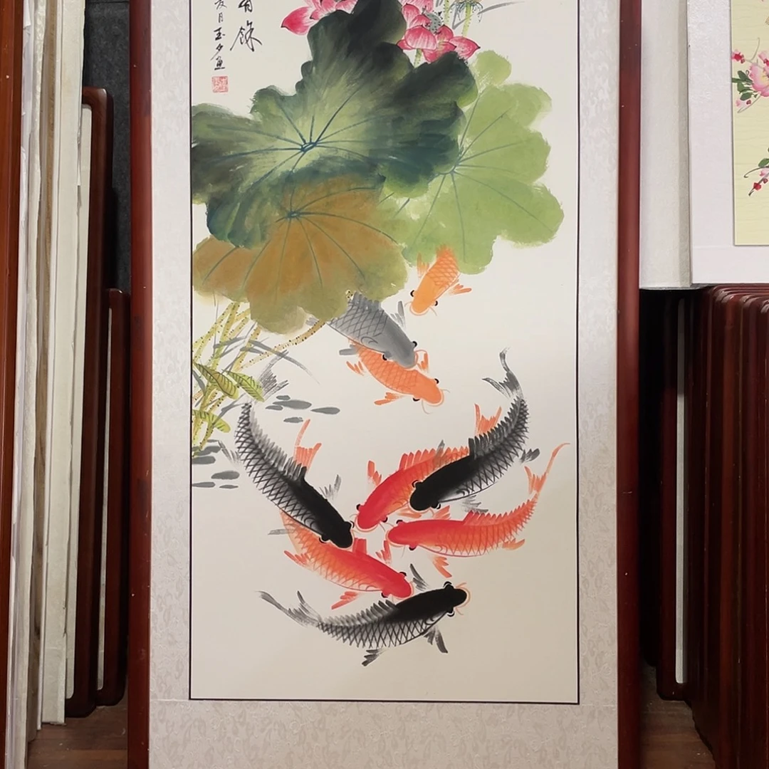 国画带框尺寸63*123厘米