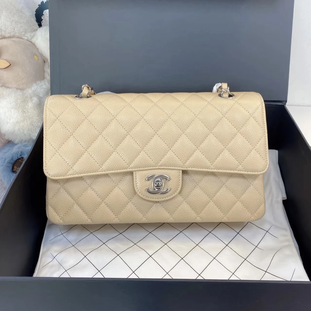 全新未使用 Chanel/香奈儿 3325/荔枝牛cf/单肩包/山山专属