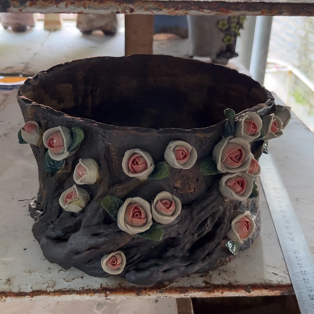 微瑕1 号陶然花器手工花盆