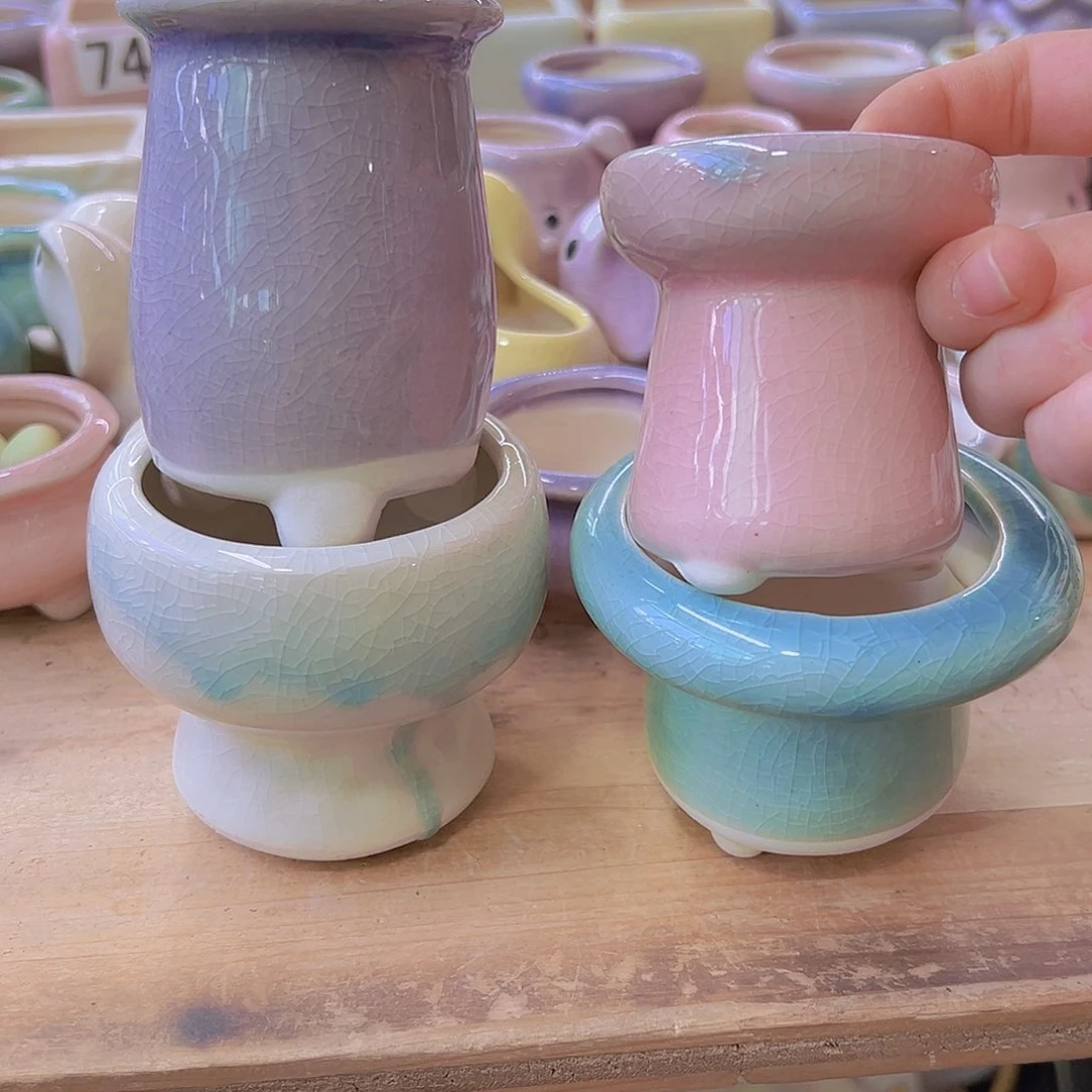 陶瓷花盆当场满12包邮