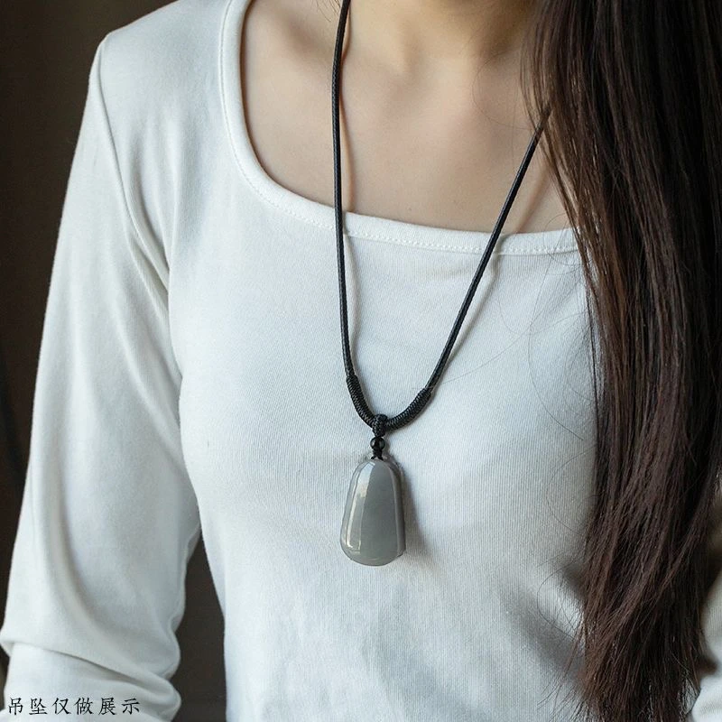 平结耐磨专用手工玉坠绳项链绳吊坠挂绳绳子玉佩皮绳加粗款项链