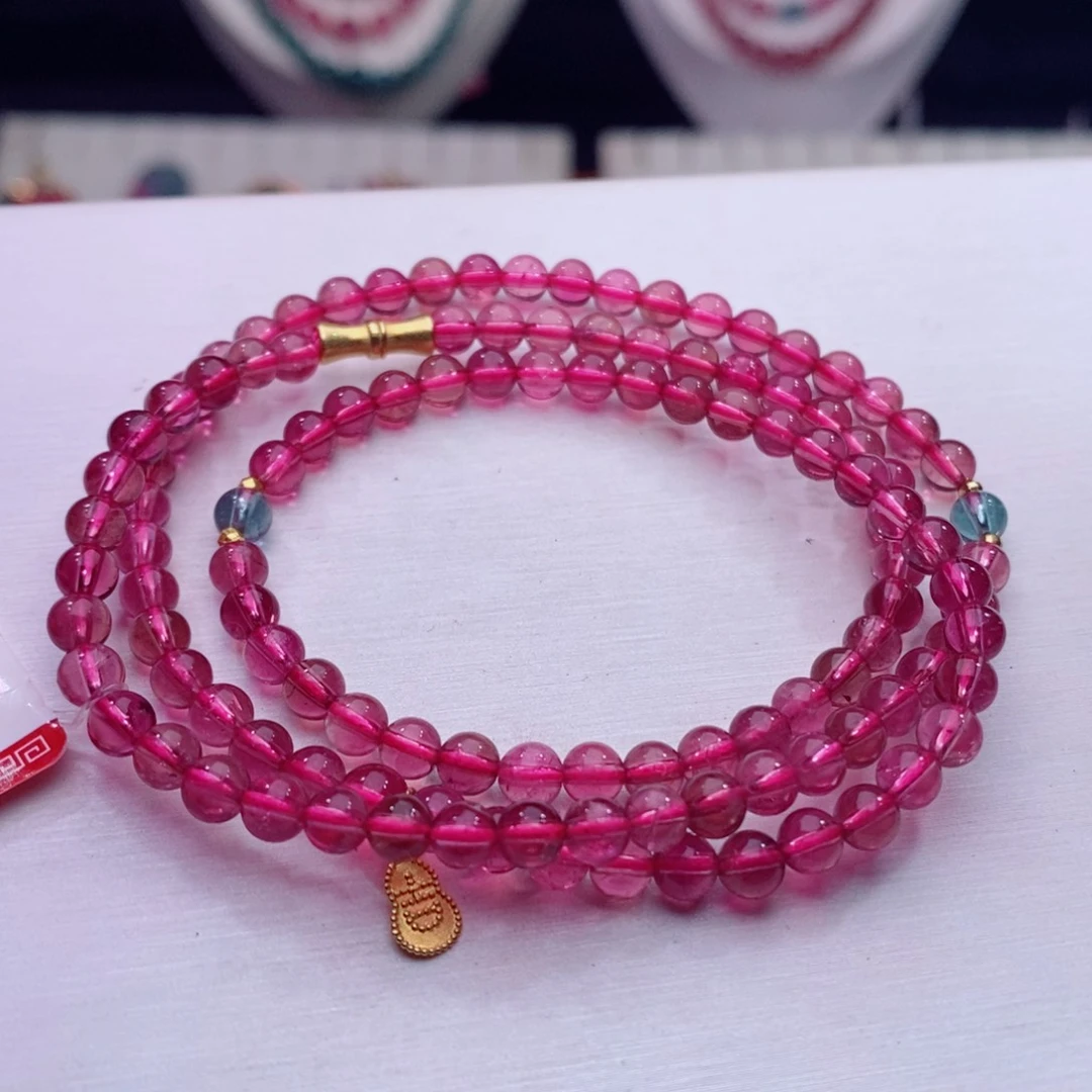 颈饰18K金镶嵌碧玺A项链