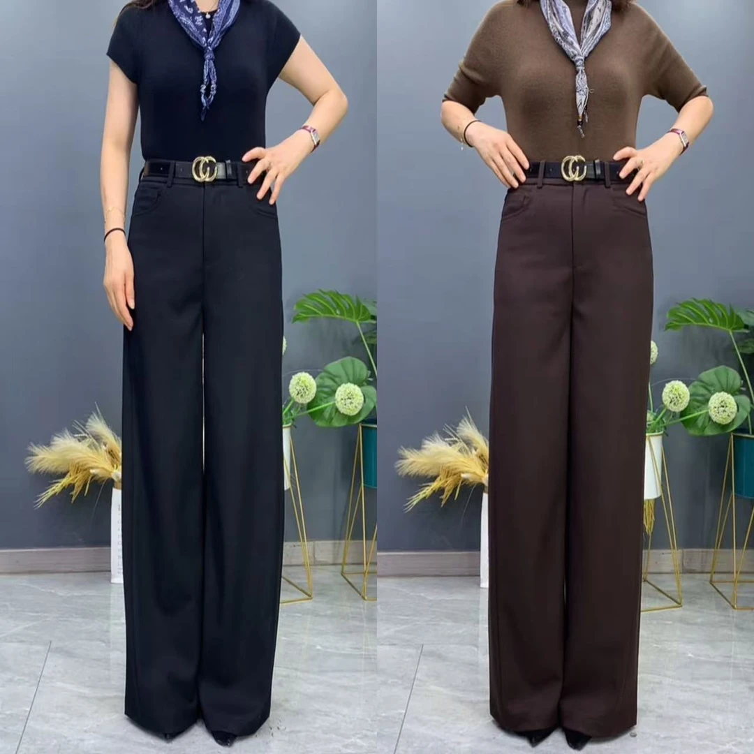 2025秋季新品A字版阔腿长裤3503#