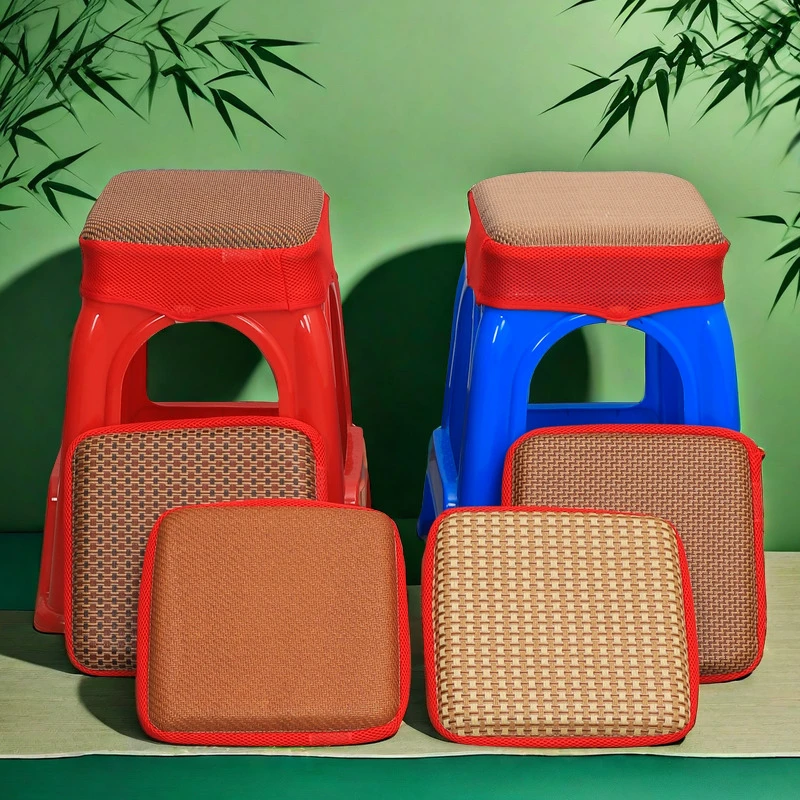 加厚坐垫凉垫塑料胶凳子椅子座垫四季通用套罩软屁垫工厂上班久坐