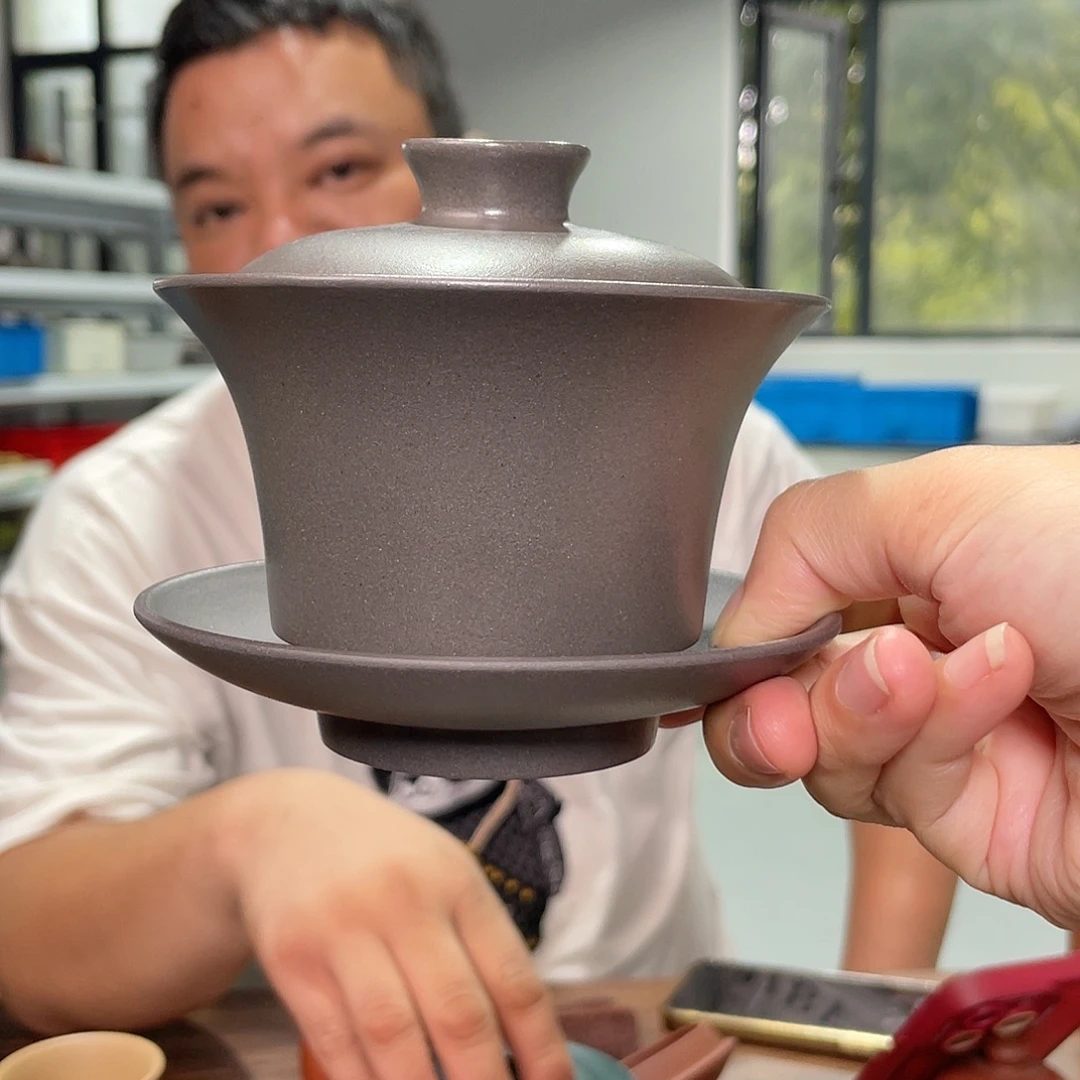 闻***香茶杯紫砂天青盖碗888888888