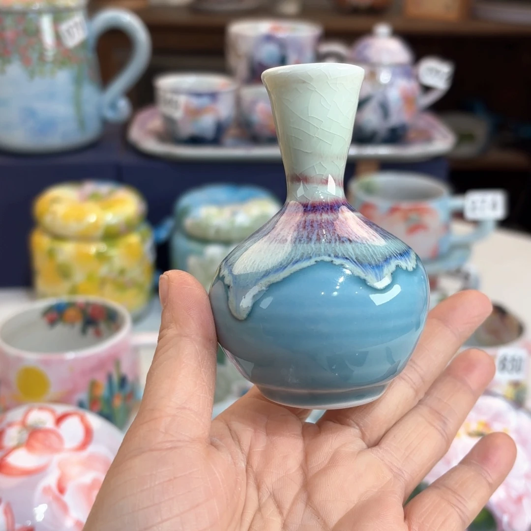 景德镇手绘高温釉下彩陶瓷茶具