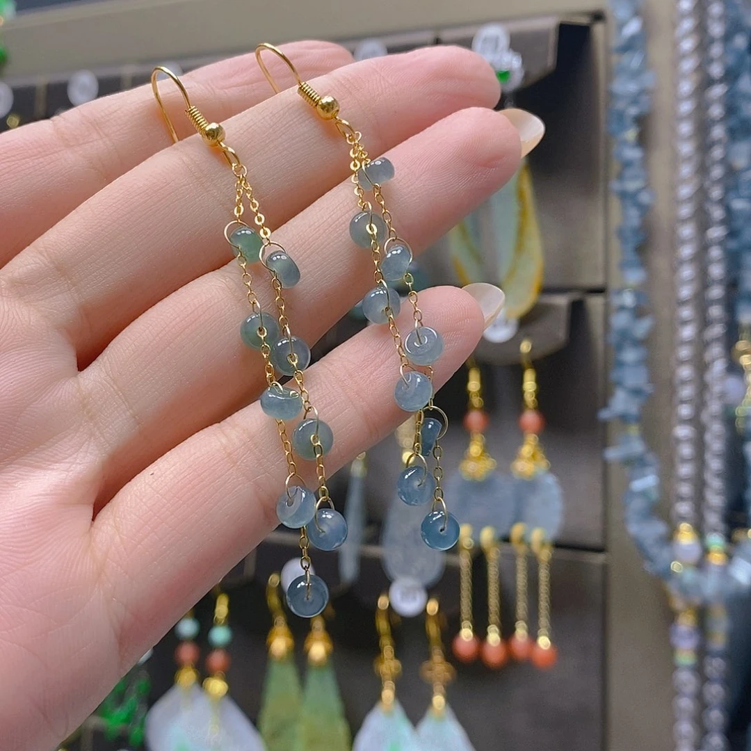 未镶嵌翡翠耳饰翡翠