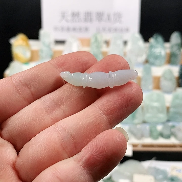 吊坠(不含链)未镶嵌翡翠51藕节手牌