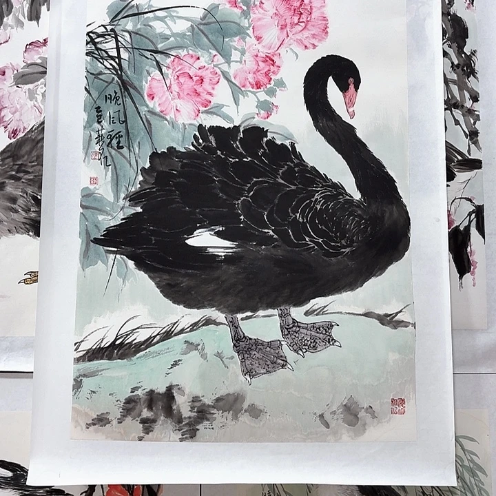 信***念国画国画作品软片作品