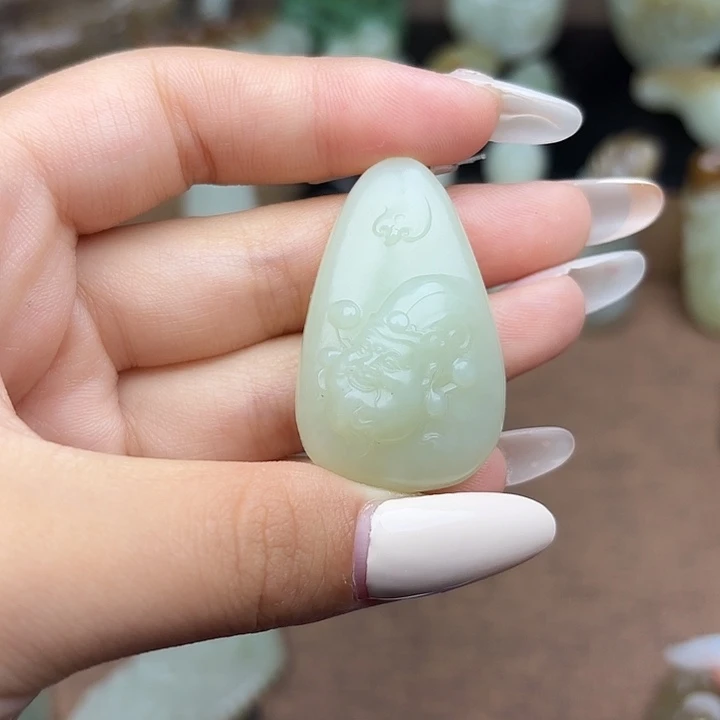 和田玉未镶嵌挂件