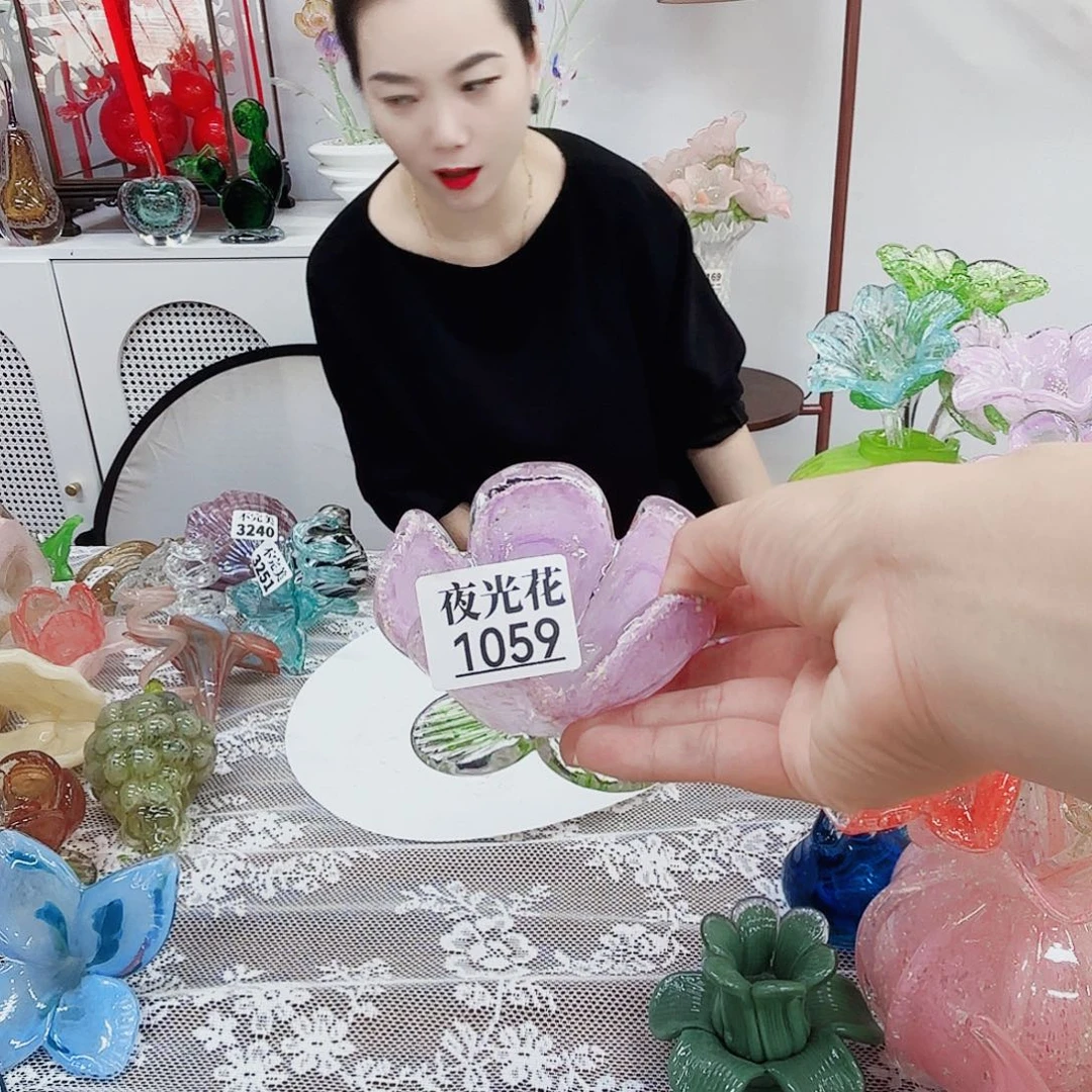 安妮家居美学琉璃花瓶夜光花碗