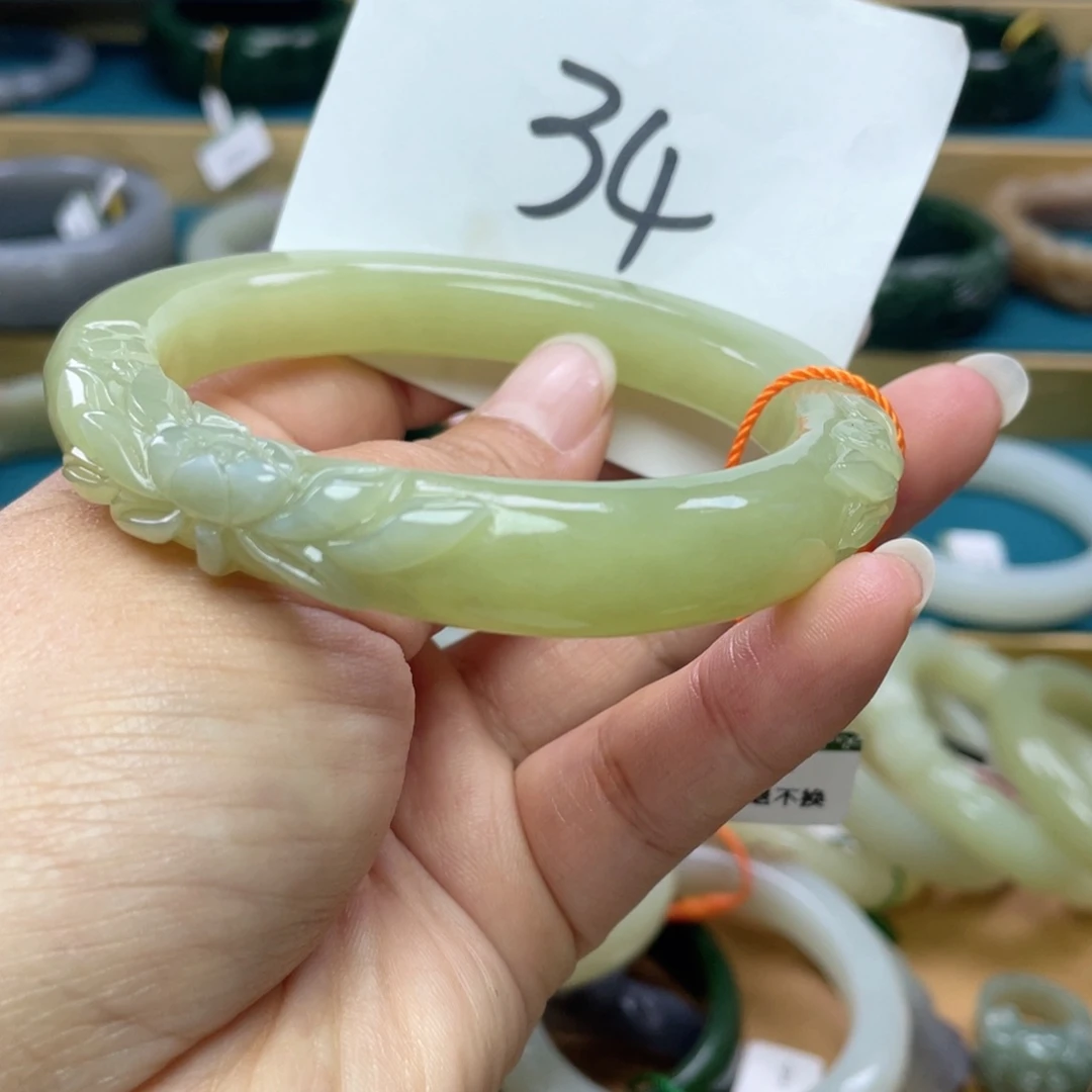 未镶嵌手镯和田玉圈口63