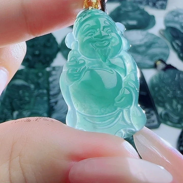 翡翠未镶嵌颈饰多样性发货天然A货翡翠