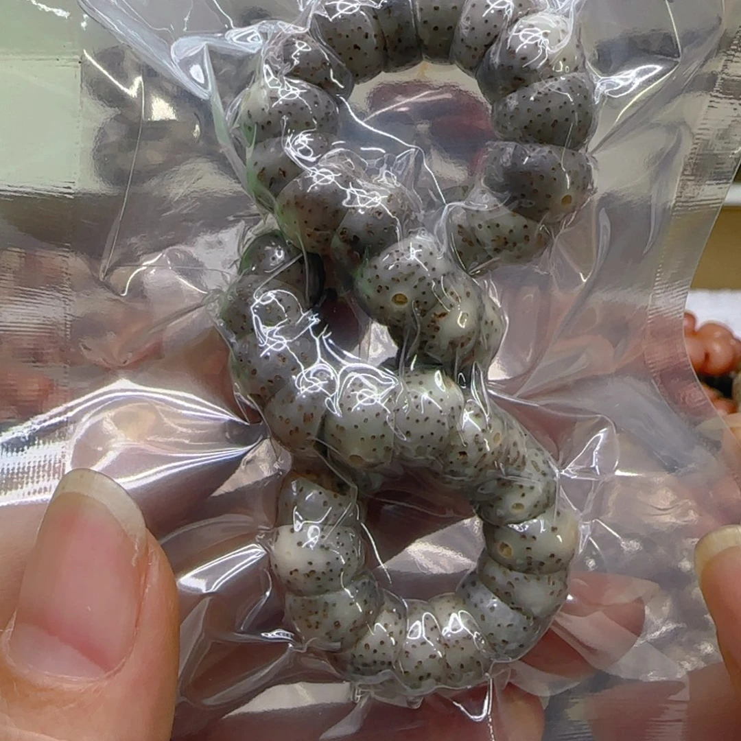 星月菩提手串102荣耀灰星月菩提1.0蒜瓣猪大肠单圈