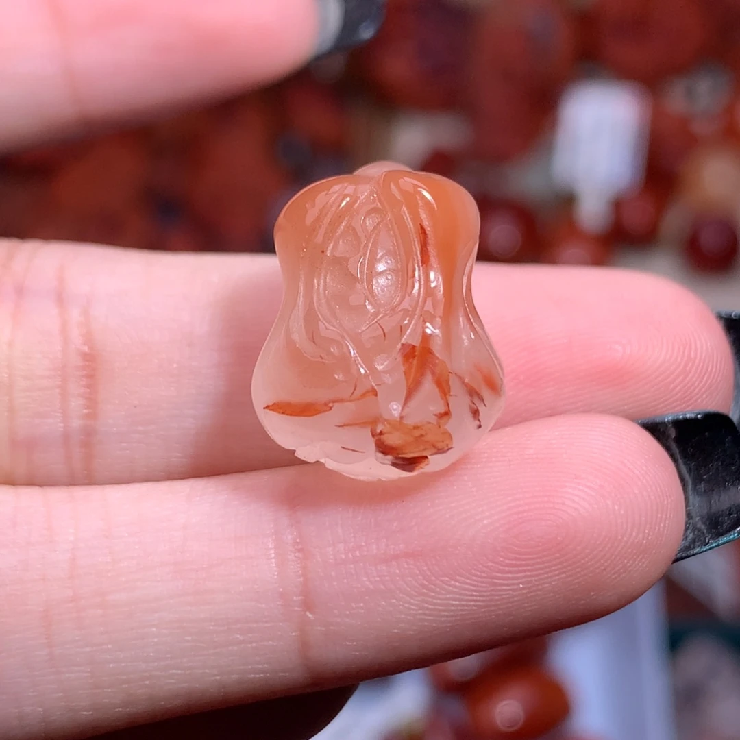 南红玛瑙未镶嵌珠宝半成品白菜2