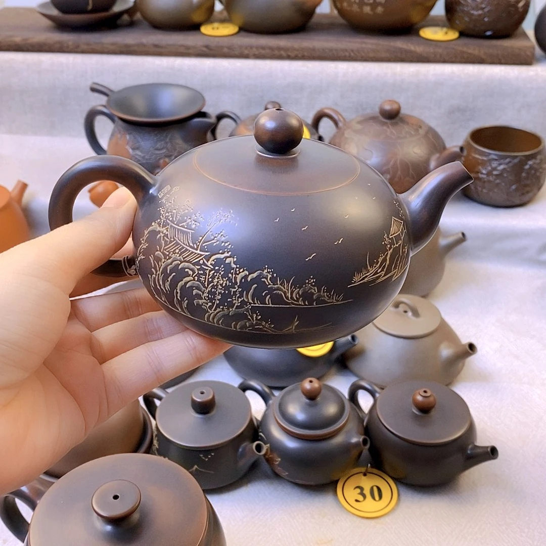 流****陶瓷330毫升手工茶壶