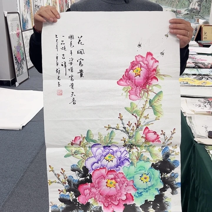 国画宣纸国画纯手绘作品